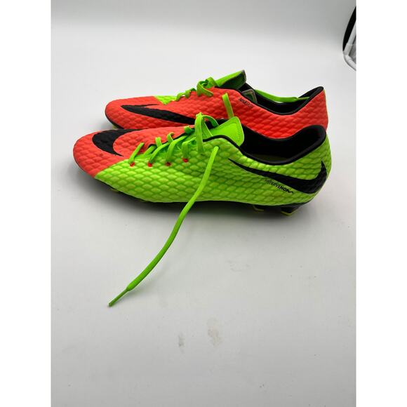 Nike Hypervenom Phelon III FG Soccer Cleats Men's 13 Electric Green Orange - Picture 8 of 8